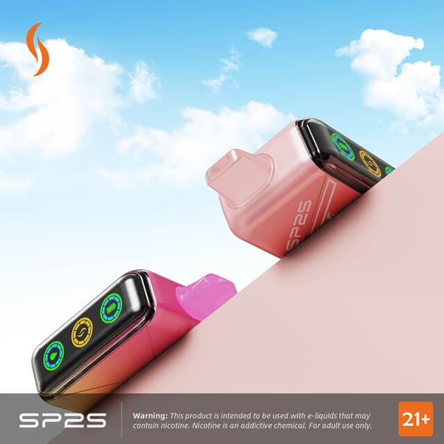 SP2S UFO-M Disposable Vape with Ultra-large hidden oil-electric display screen, up to 13000 puffs.