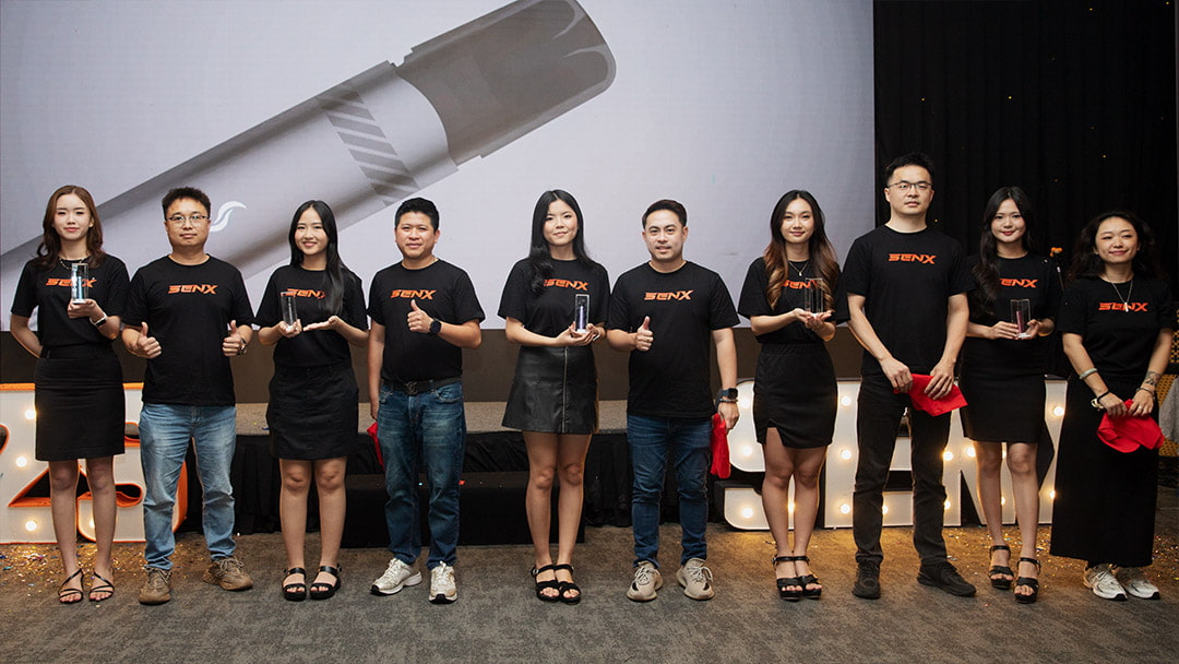 Group photo of the SP2S SEN X Indonesia launch team