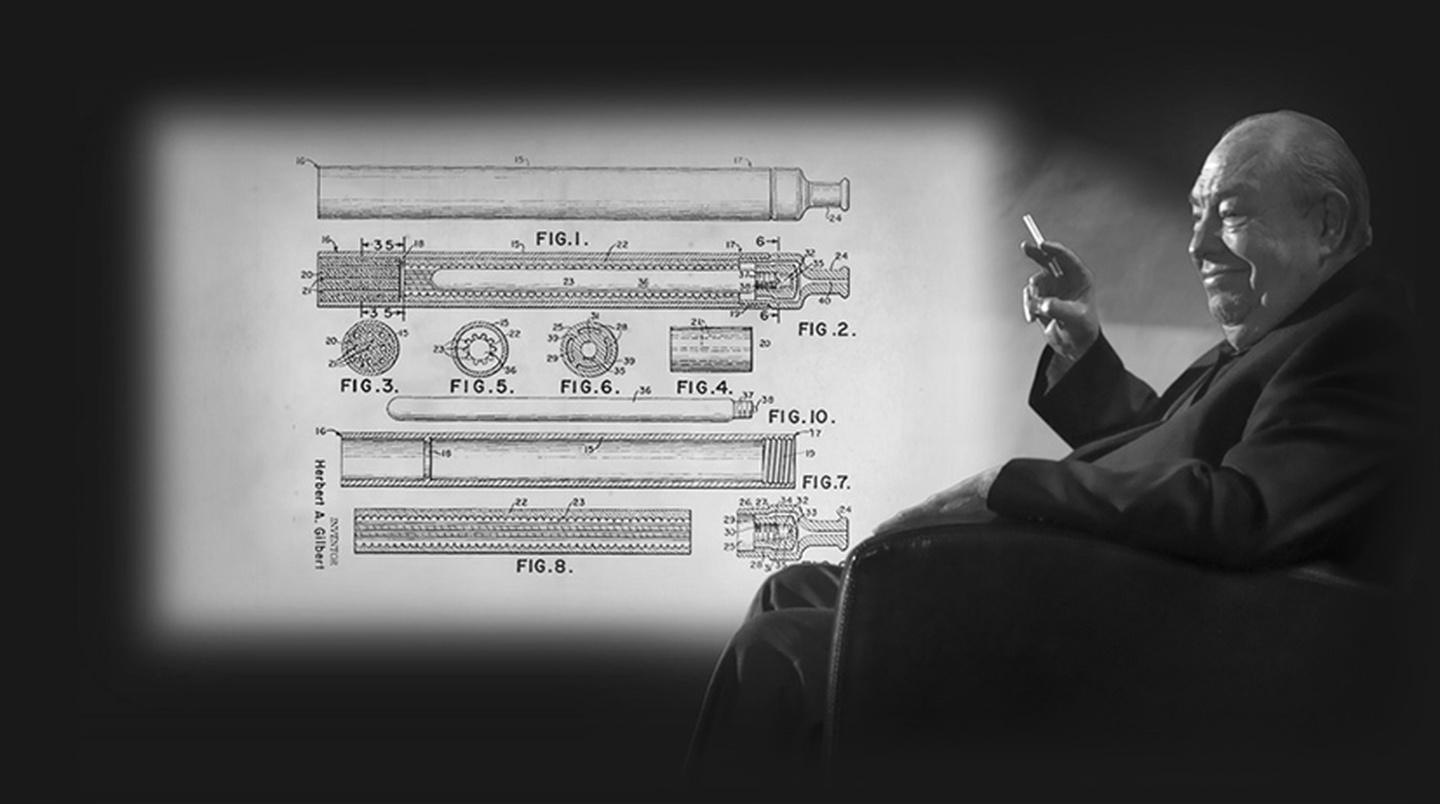 herbert a. gilbert invented the earliest prototype of e cigarettes herbert a. gilbert invented the earliest prototype of e cigarettes