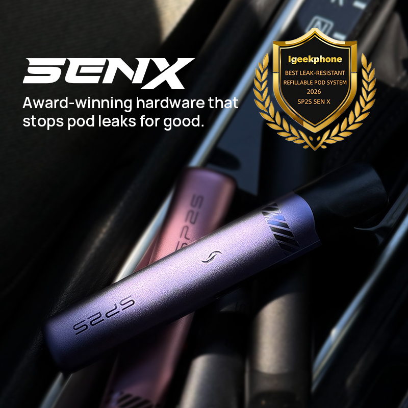 SP2S SEN X Wins iGeekPhone 2026 Best Leak-Resistant Refillable Pod System Award