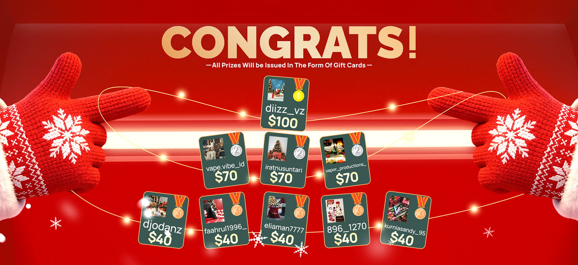 SP2S Christmas Event Winners Announced