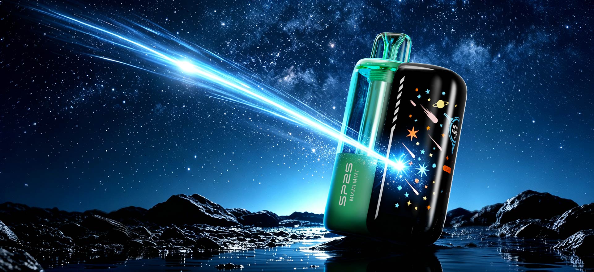 SP2S NIVON device with a curved display and dynamic lighting