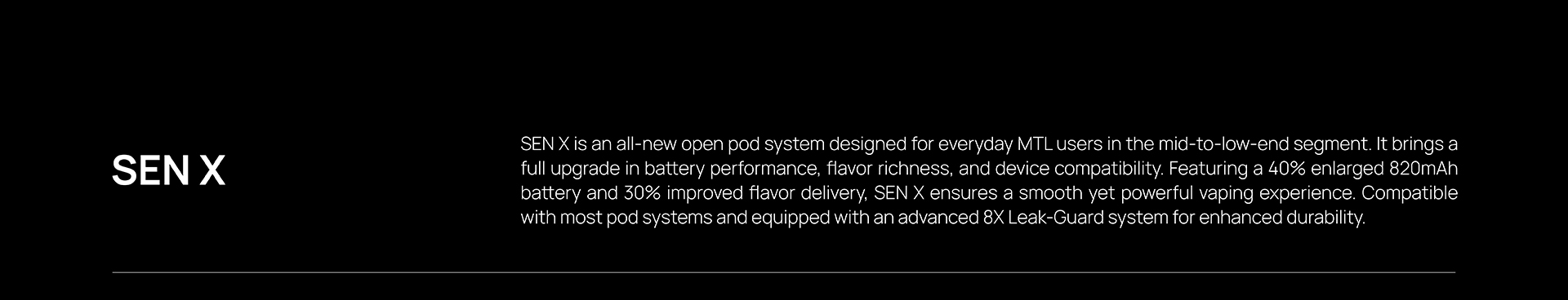 SP2S SEN X Product description