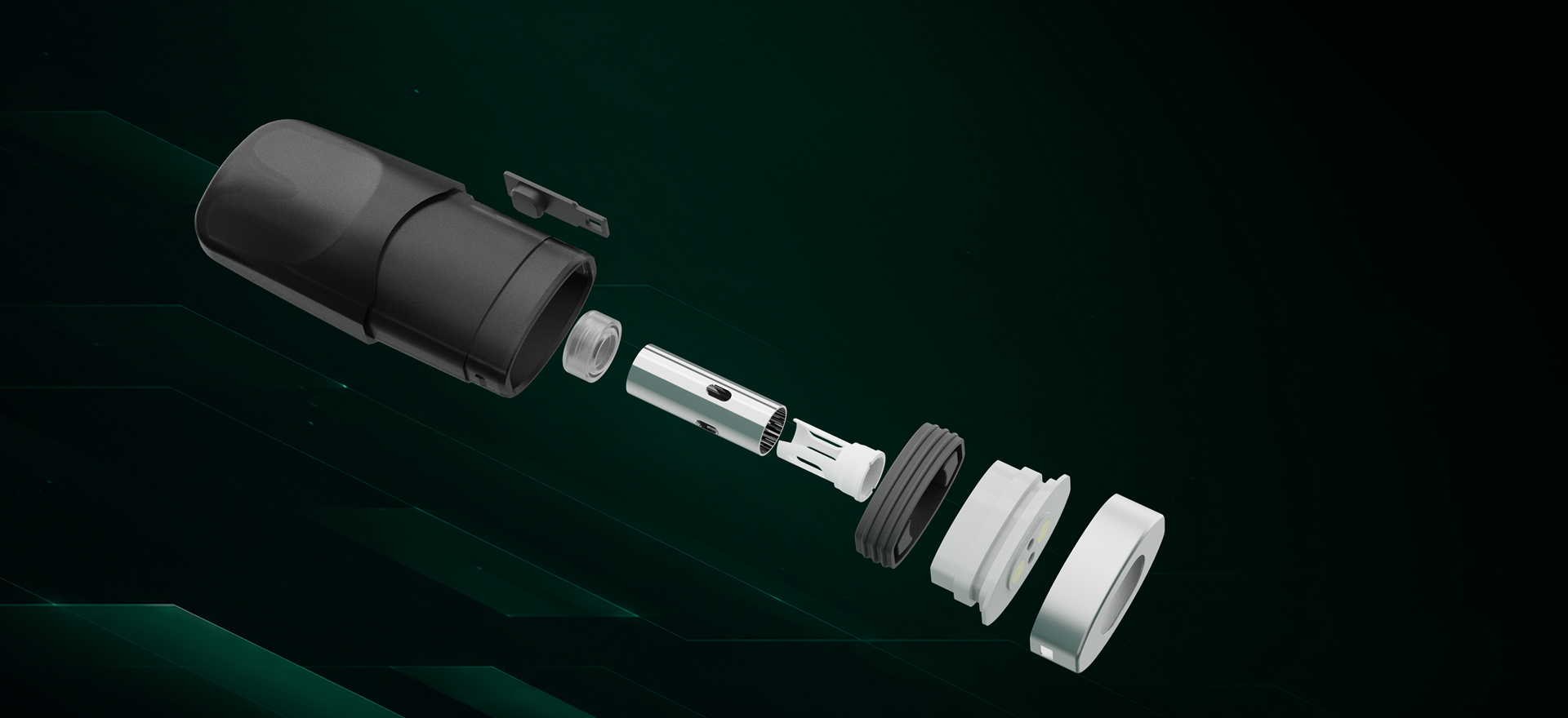 SP2S SENX AIR pod system internal pod structure with 8X leak-guard design