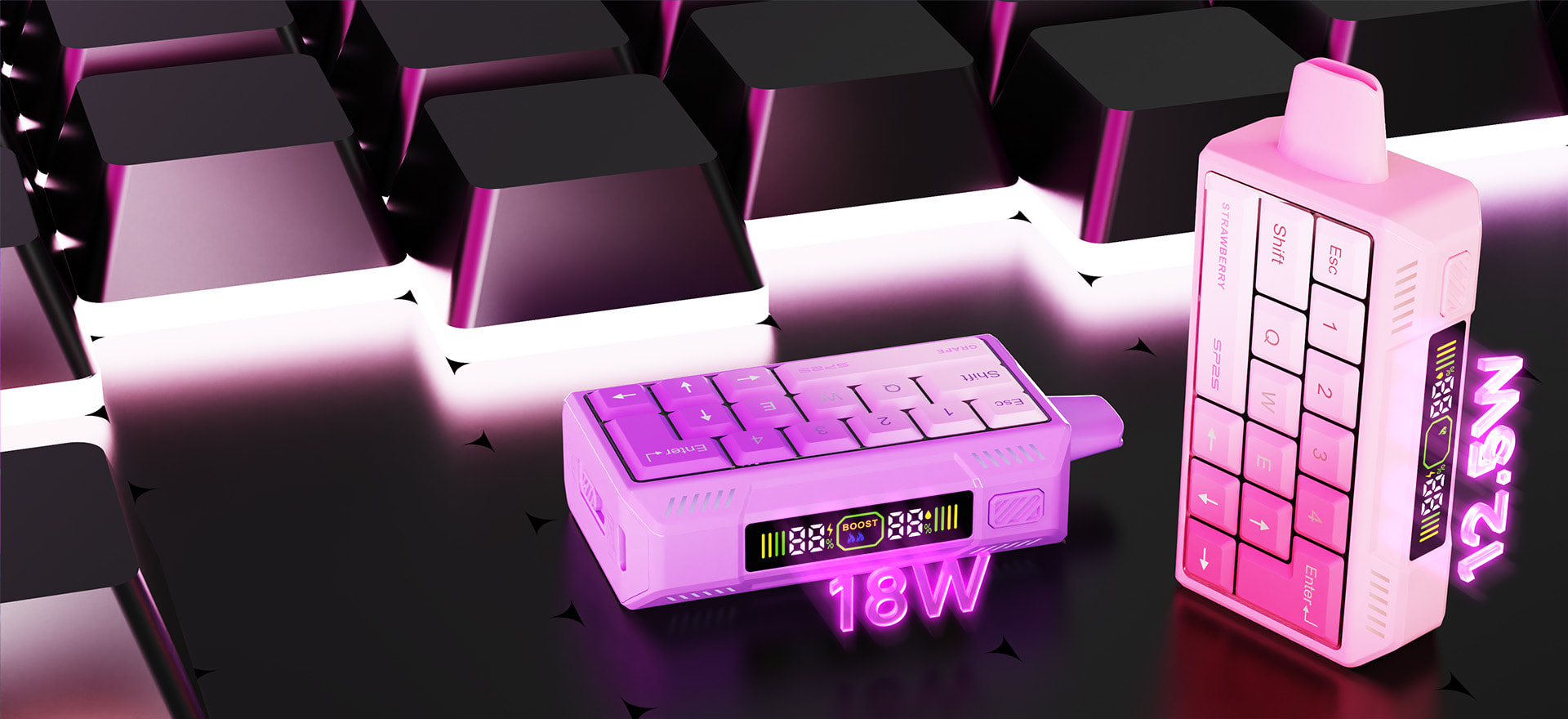 SP2S Swift Keyboard Disposable Vapes has Dual Modes