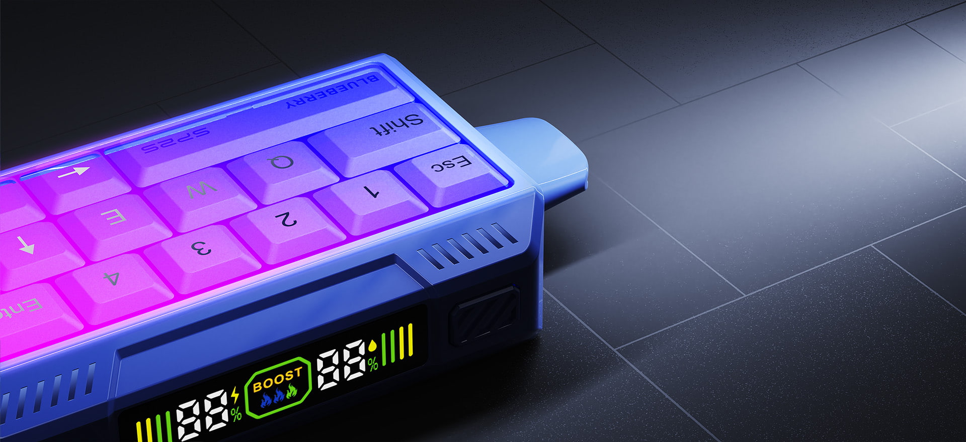 SP2S Swift Keyboard Disposable Vapes Stylish Keyboard Design with RGB Lighting