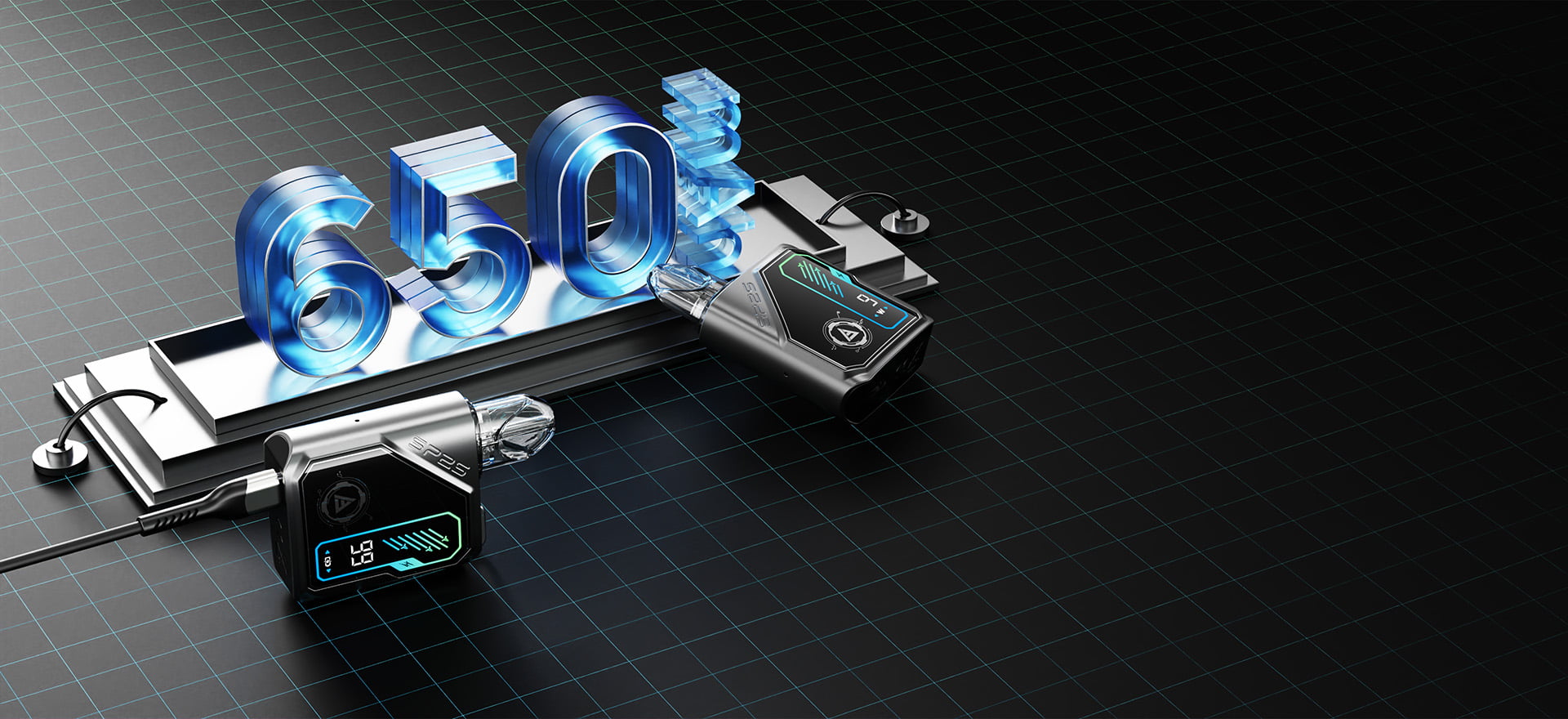  SP2S ZUOS pod system with HD color screen showing battery level and power