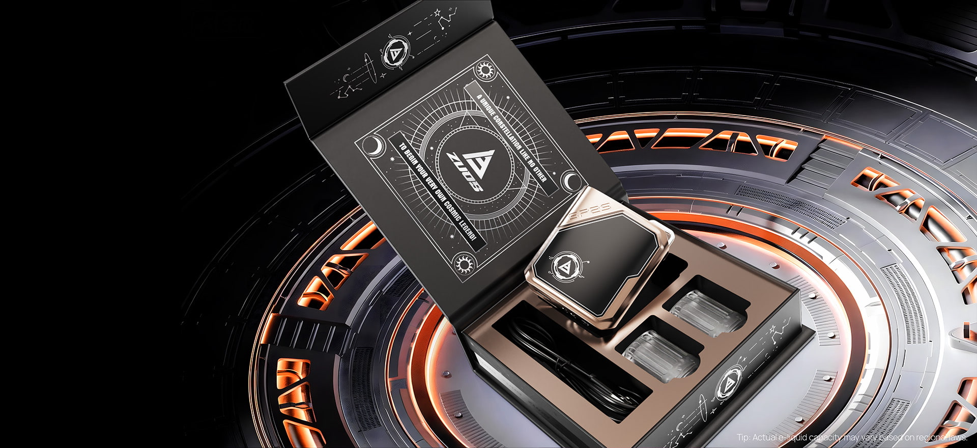  SP2S ZUOS Pre-filled Pod System external structure overview with annotated components